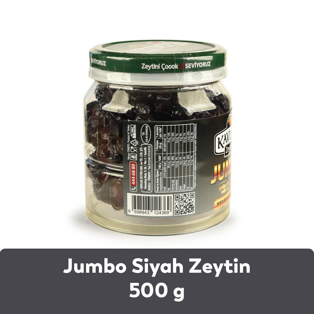 Jumbo Siyah Zeytin 500 Gr