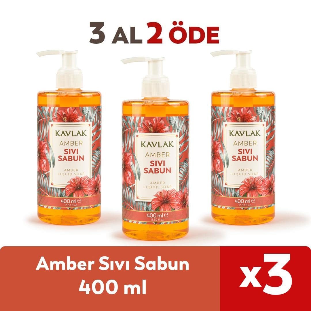 Kavlak Amber Sıvı Sabun 400 Ml 3 Al 2 Öde