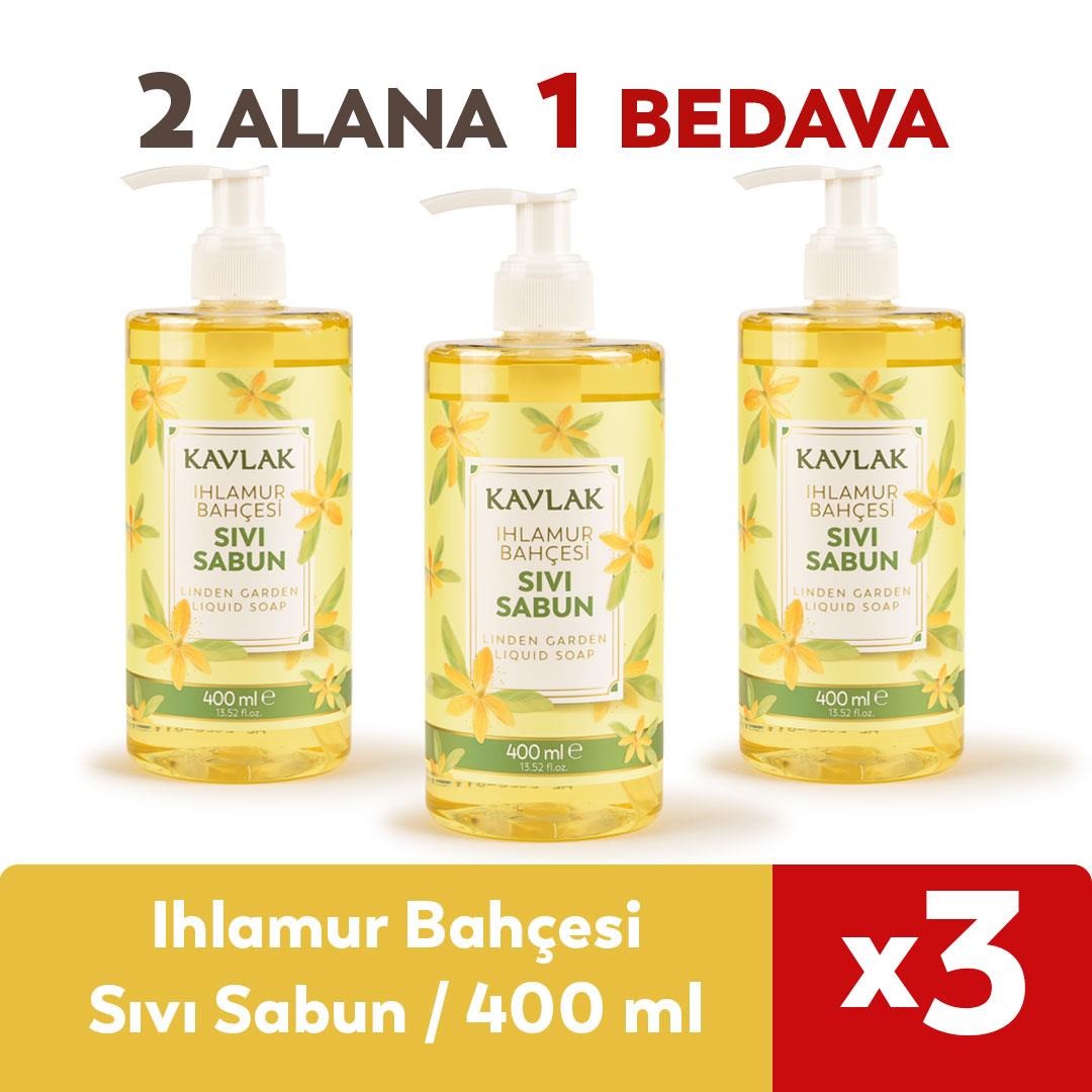 Kavlak Ihlamur Bahçesi Sıvı Sabun 400 Ml 2 Alana 1 Badeva