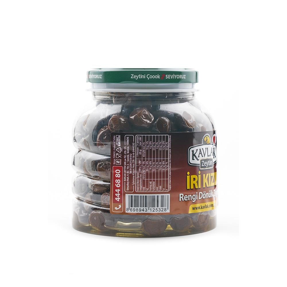 Kavlak İri Kızıl Gemlik Zeytin 1 Kg Pet