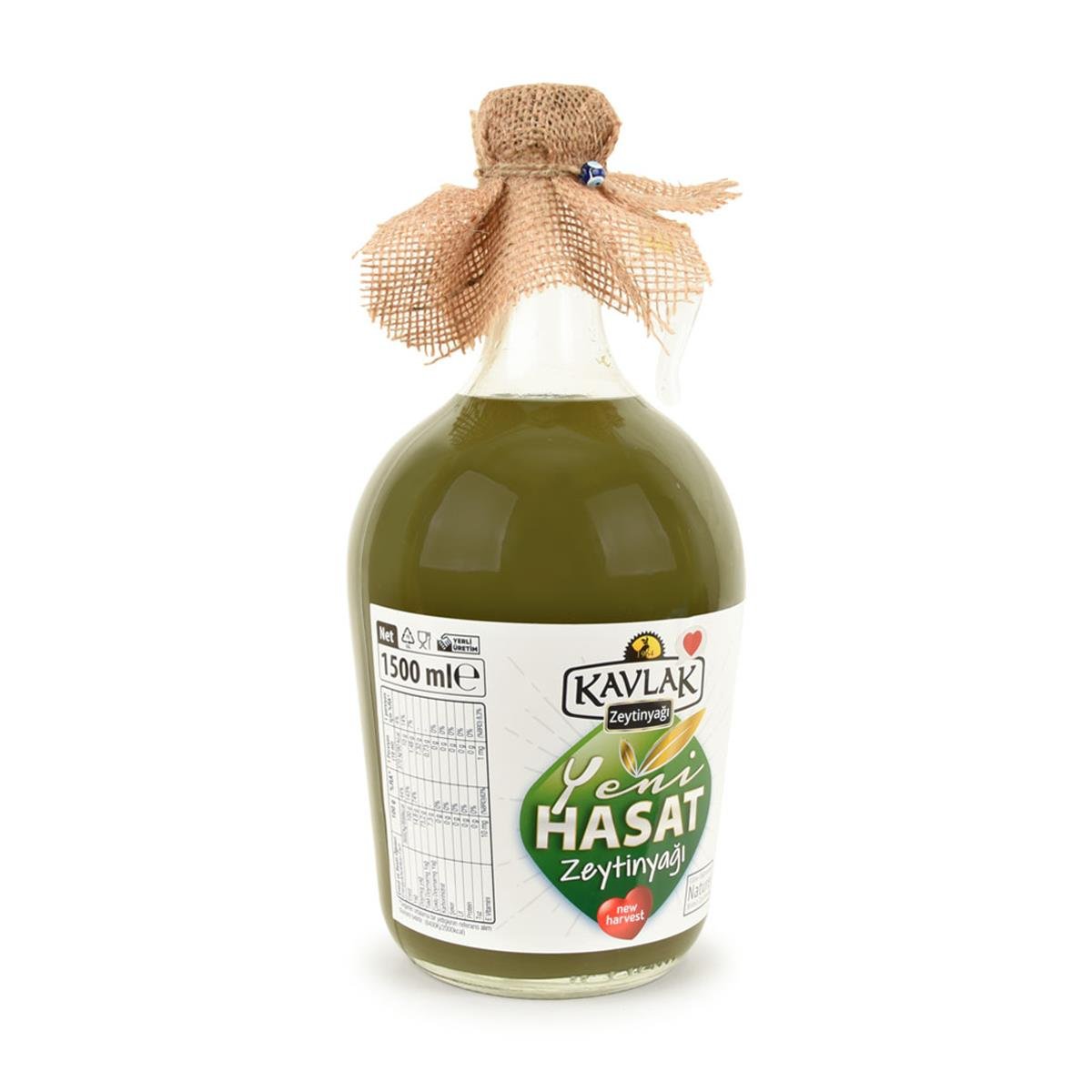 Kavlak Yeni Hasat Soğuk Sıkım Zeytinyağı 1500 Ml