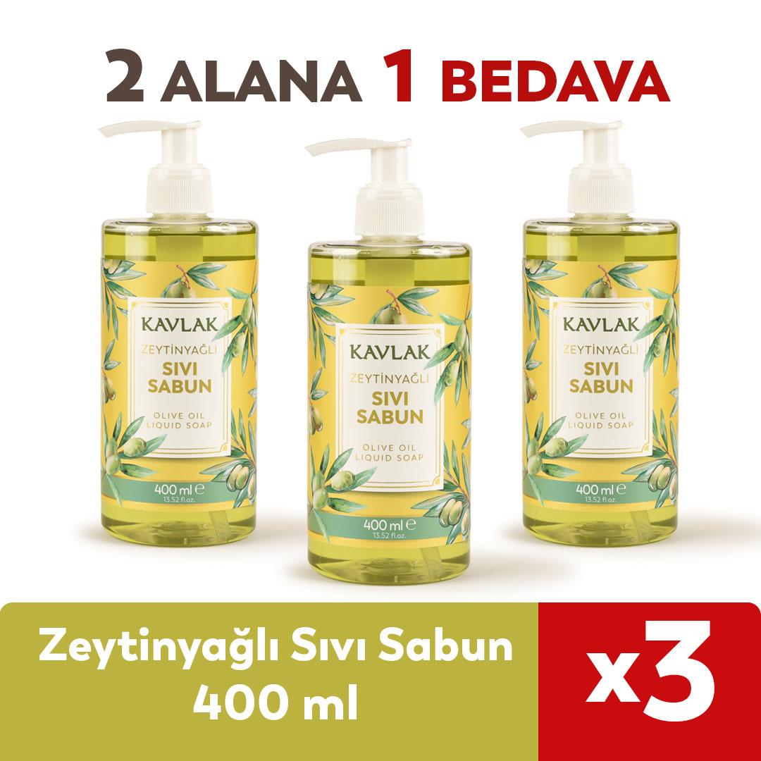 Kavlak Zeytinyağlı Sıvı Sabun 400 Ml 2 Alana 1 Bedava