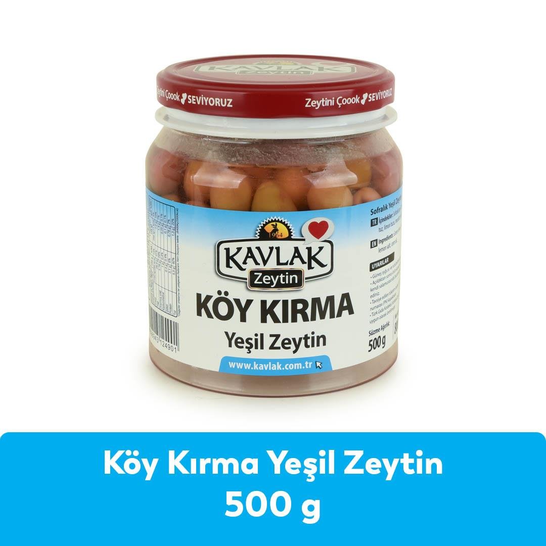 Köy Kırma Yeşil Zeytin 500 Gr