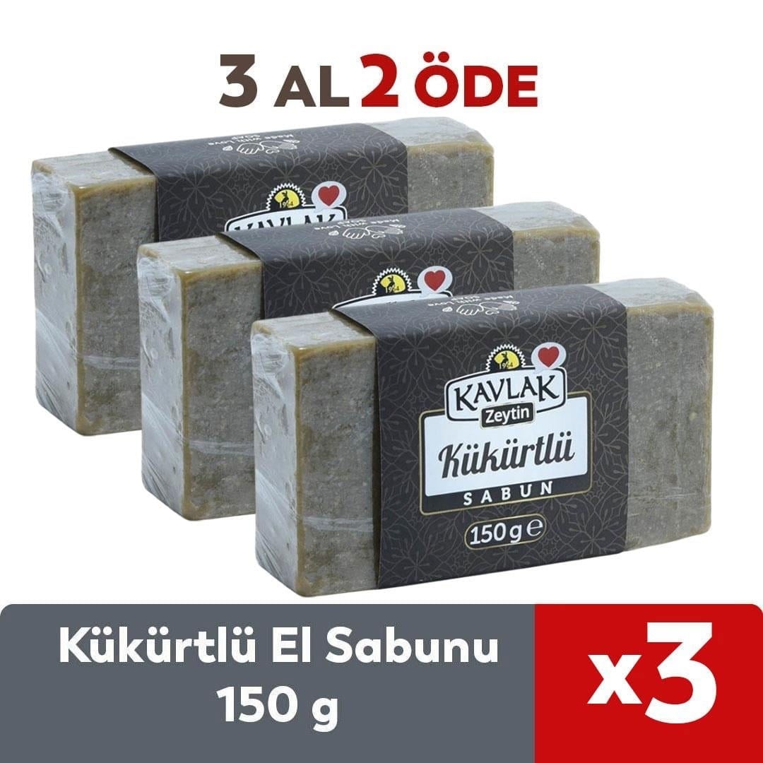 Kükürtlü El Yapımı Sabun 150 gr 3 Al 2 Öde
