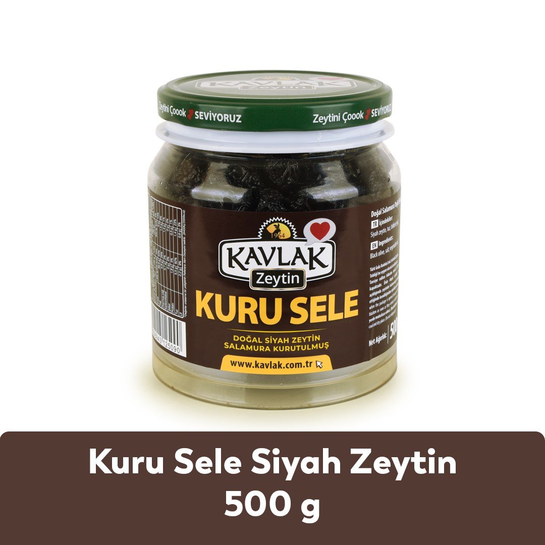 Kuru Sele Gemlik Siyah Zeytin 500 Gr
