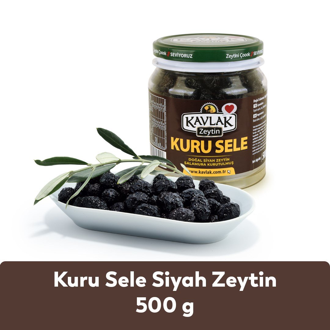 Kuru Sele Gemlik Siyah Zeytin 500 Gr