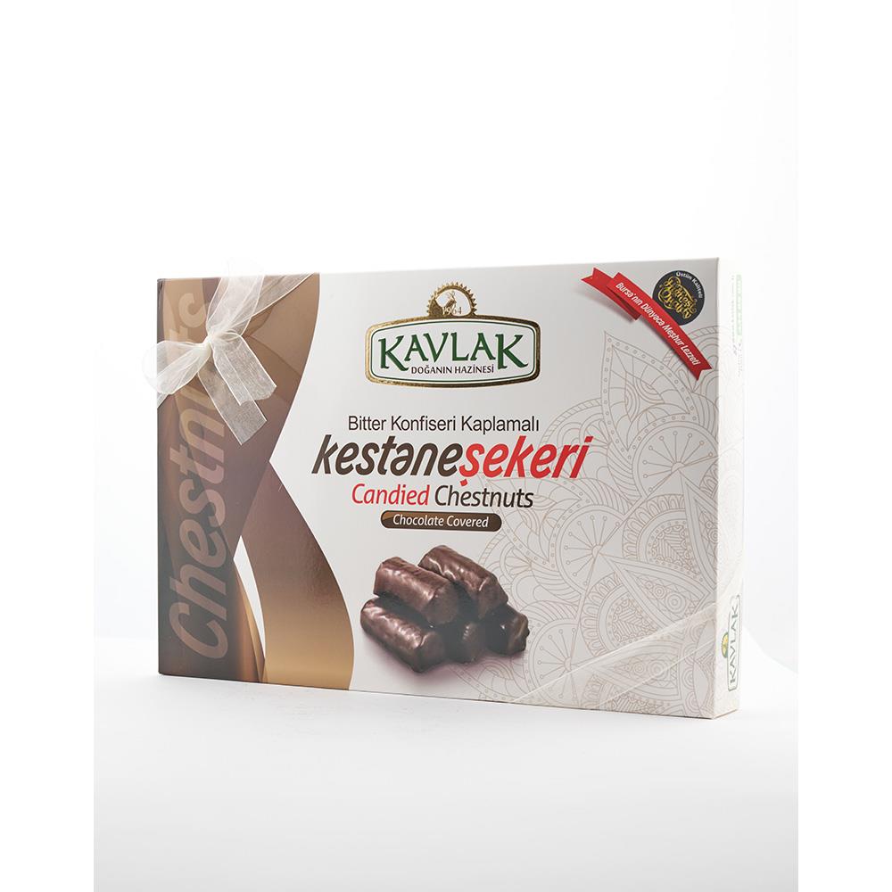 Kutu Bitter Çikolatalı Kestane Şekeri 480 gr
