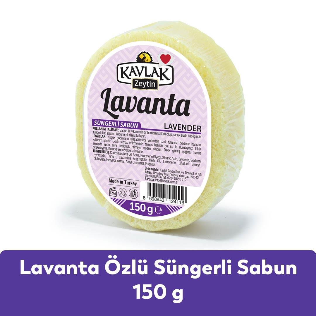 Lavanta Özlü Süngerli Sabun