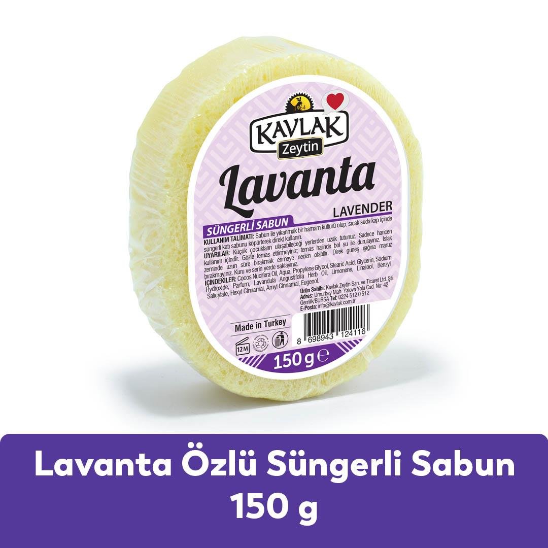 Lavanta Özlü Süngerli Sabun