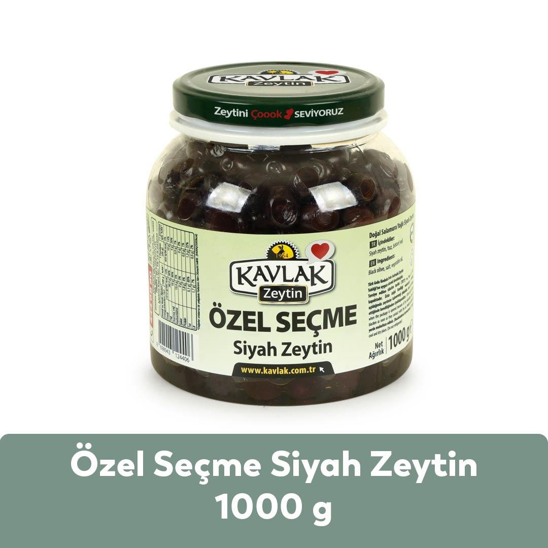 Özel Seçme Gemlik Siyah Zeytin 1 Kg Pet