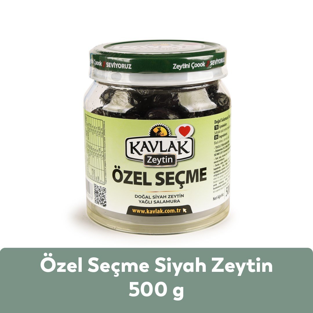 Özel Seçme Gemlik Siyah Zeytin 500 Gr