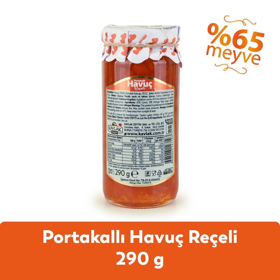 Portakallı Havuç Reçeli 290 GR