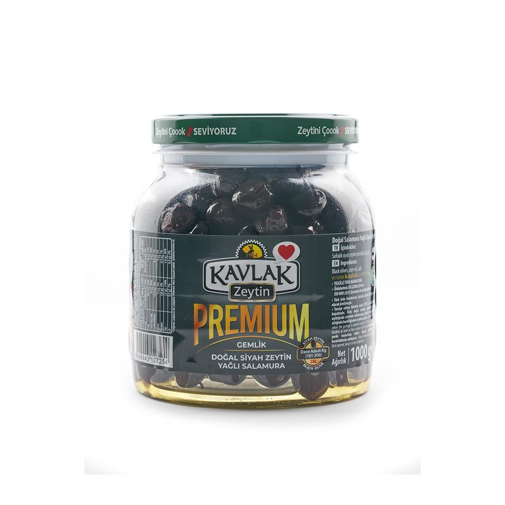 Premium Gemlik Siyah Zeytin 1 KG Pet