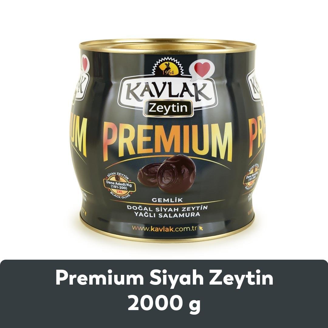 Premium Gemlik Siyah Zeytin 2 Kg ( brüt )