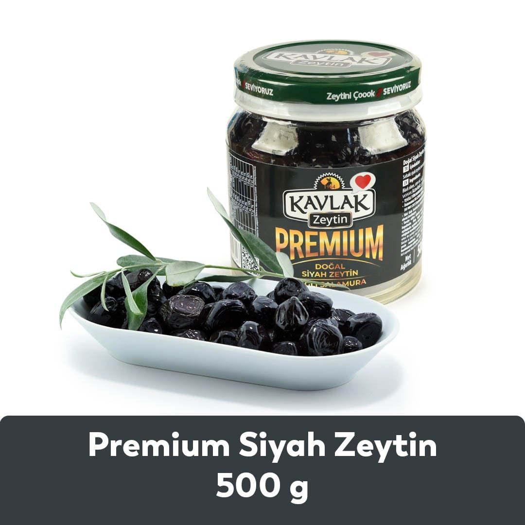 Premium Gemlik Siyah Zeytin 500 GR 2 ALANA 1 BEDAVA 