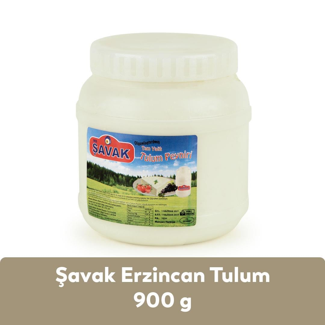 Şavak Erzincan Tulum 900 Gr