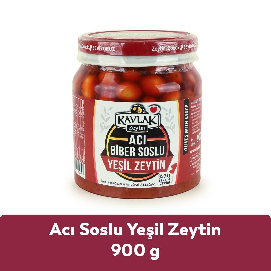 Soslu Edremit Kırma Yeşil Zeytin 900 gr