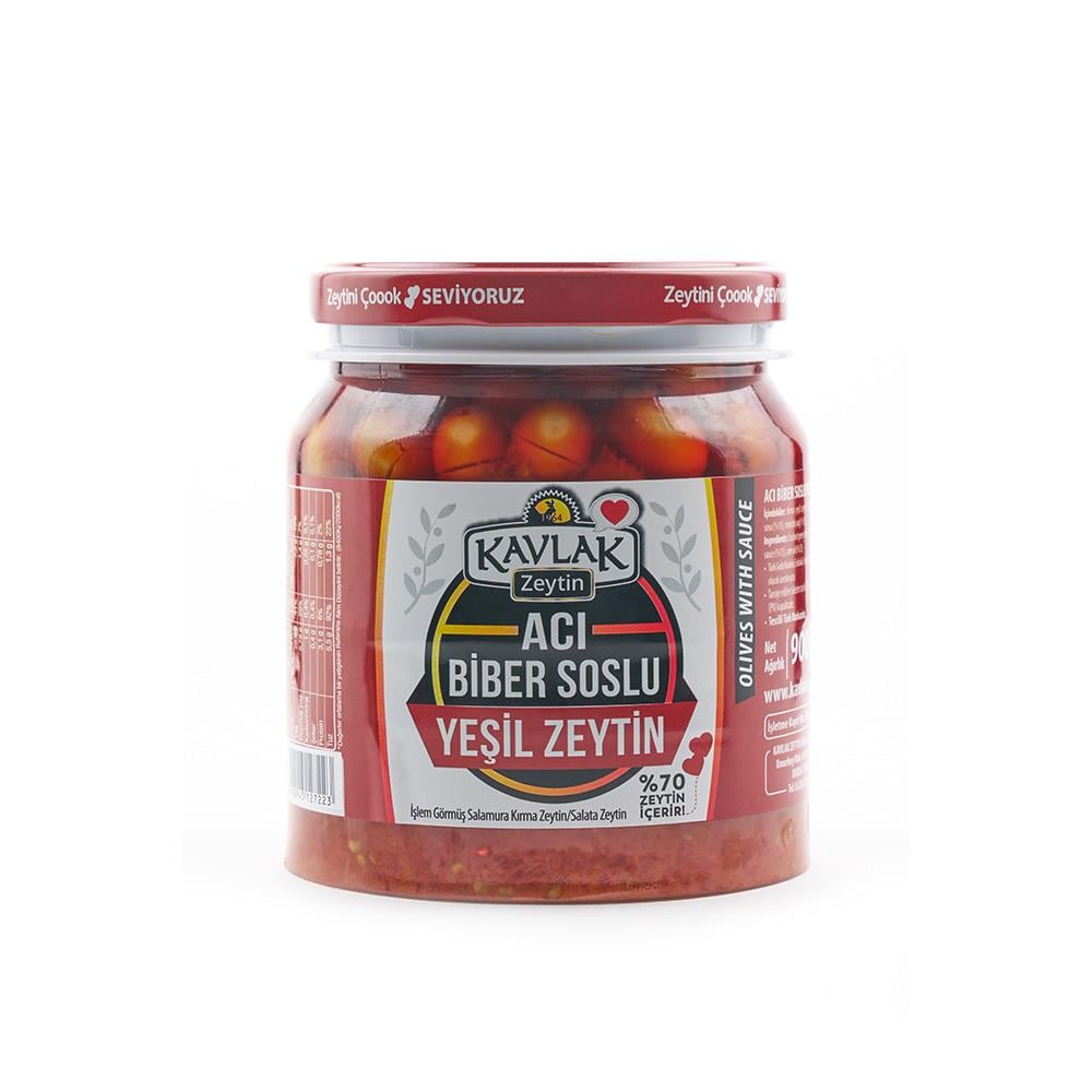 Soslu Kırma Yeşil Zeytin 900 gr