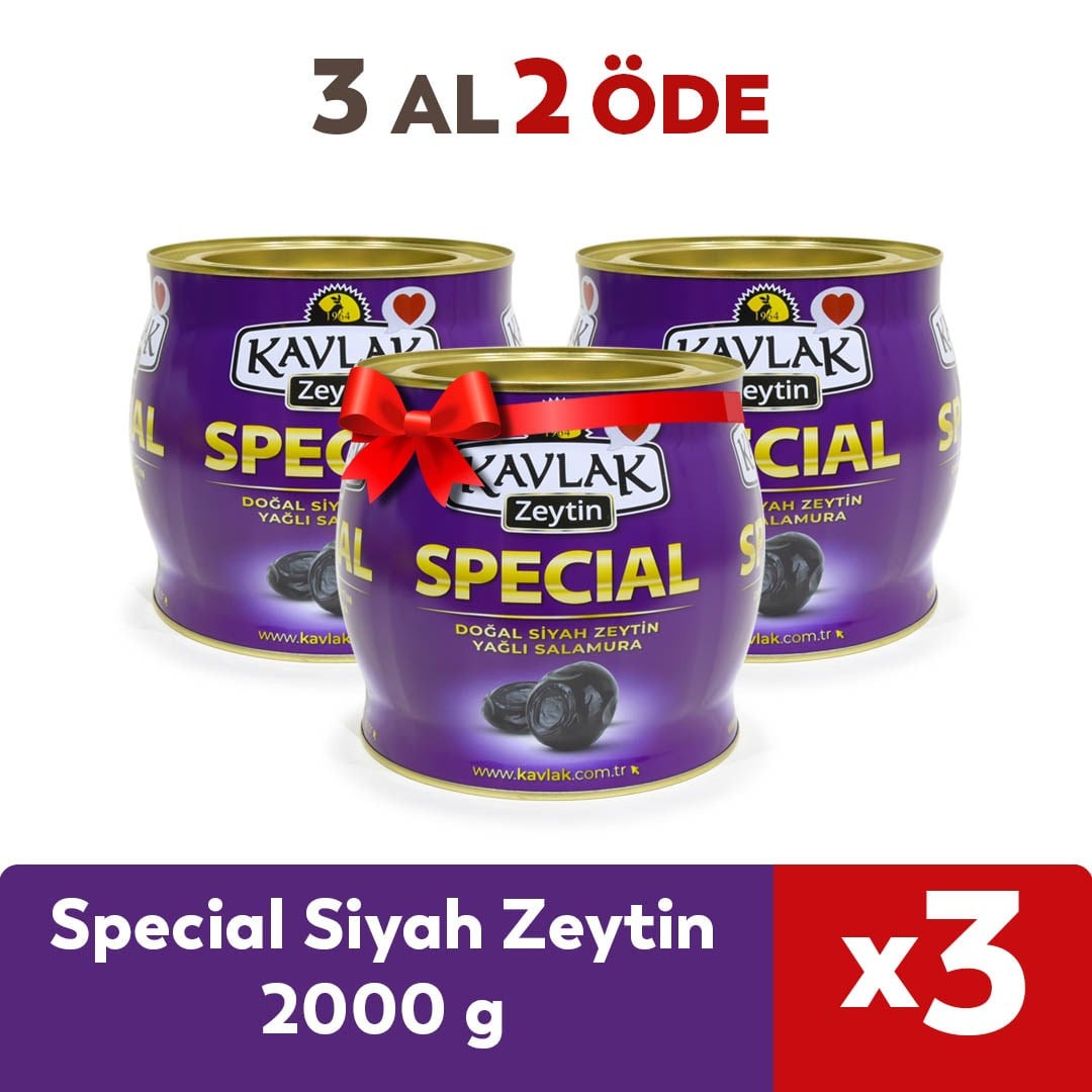 Special Gemlik Siyah Zeytin 2 Kg ( brüt ) 3 AL 2 ÖDE