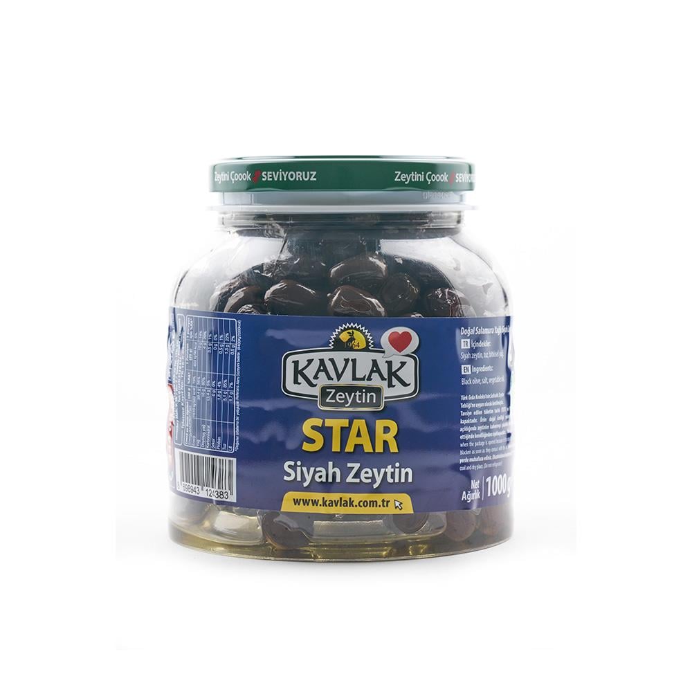 Star Gemlik Siyah Zeytin 1 Kg Pet
