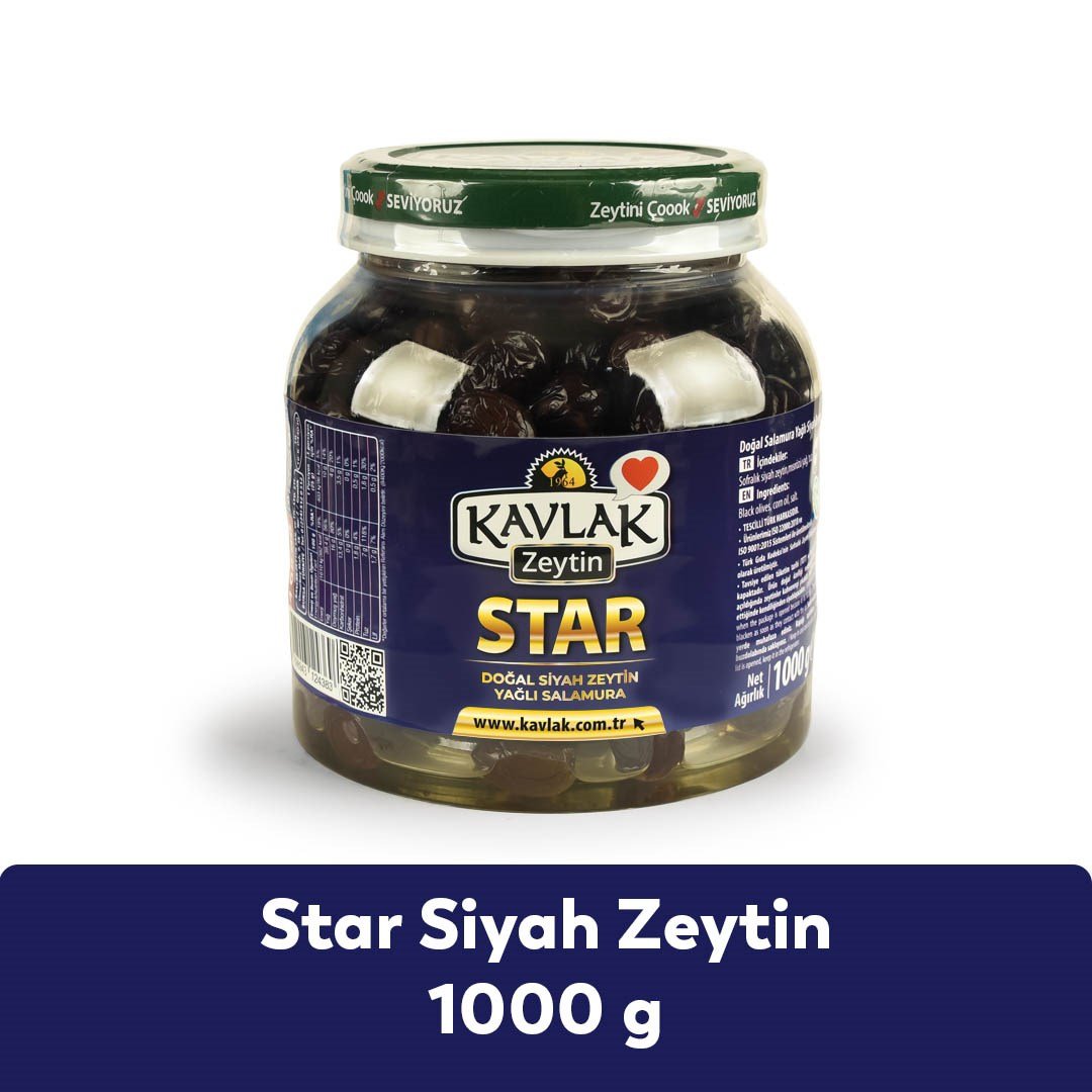 Star Gemlik Siyah Zeytin 1 Kg Pet 3 AL 2 ÖDE