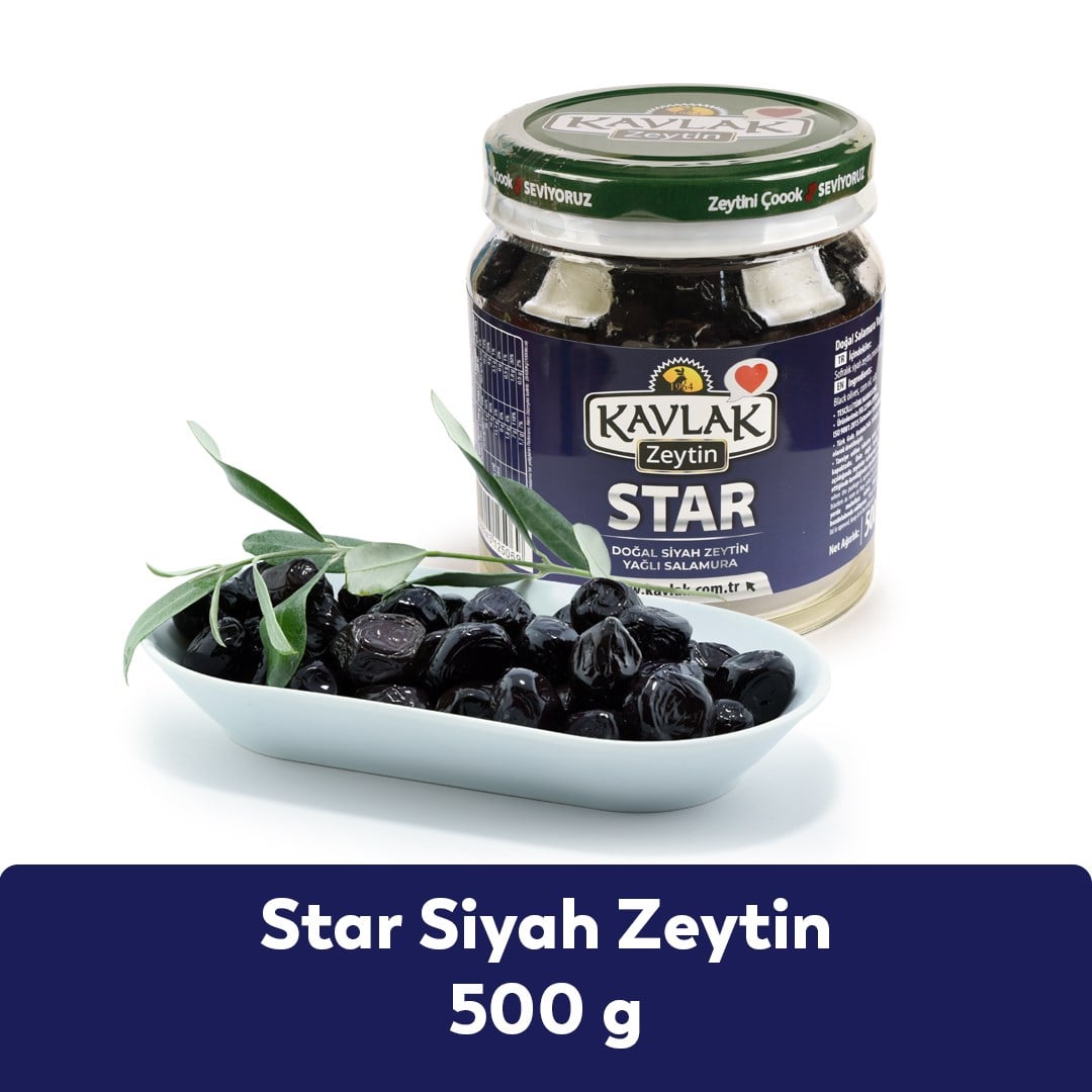 Star Gemlik Siyah Zeytin 500 Gr 3 AL 2 ÖDE
