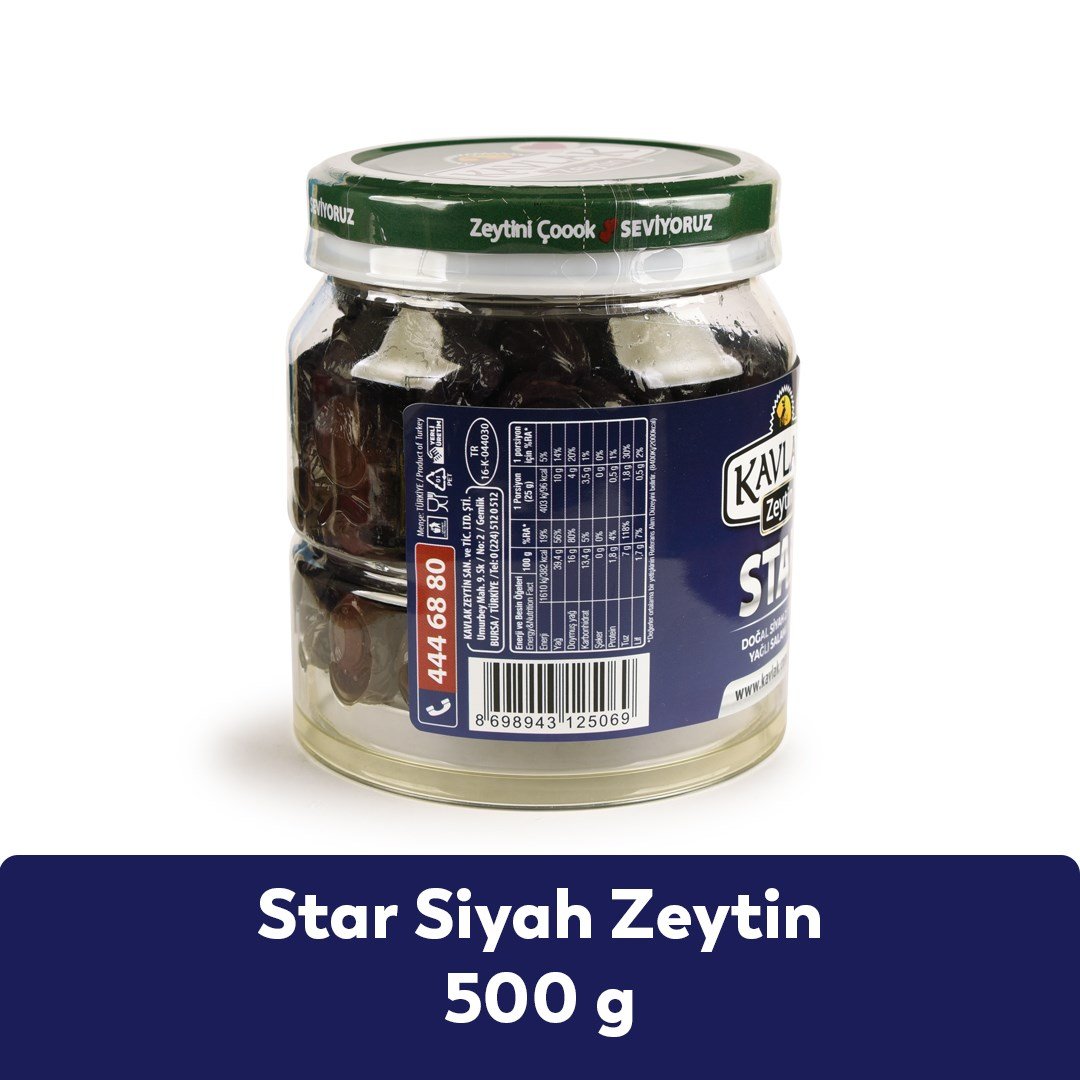 Star Gemlik Siyah Zeytin 500 Gr