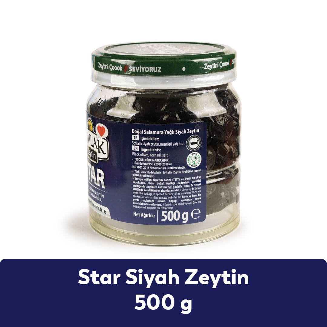 Star Gemlik Siyah Zeytin 500 Gr