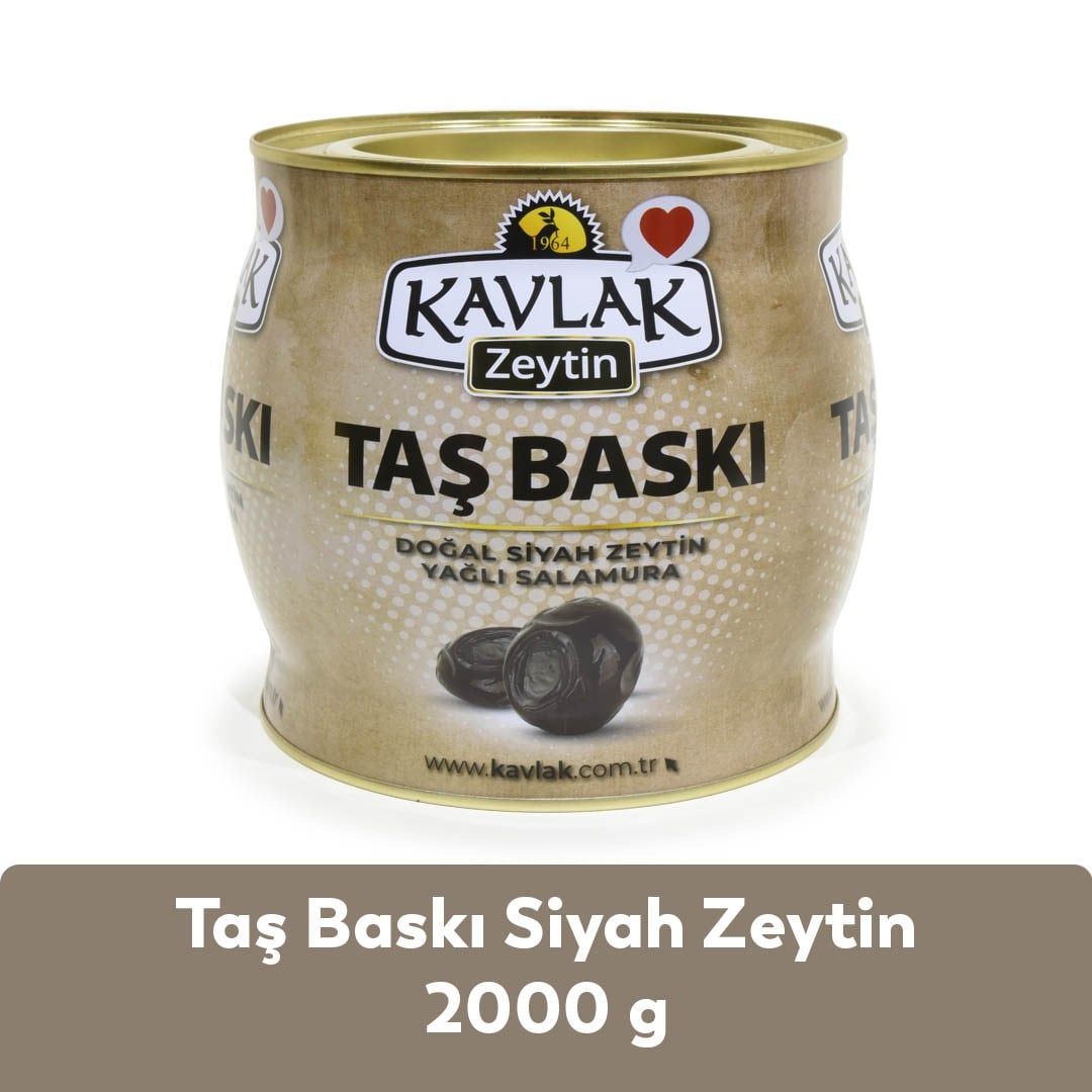 Taş Baskı Gemlik Siyah Zeytin 2 kg ( 2kg brüt x3 ) 3 AL 2 ÖDE