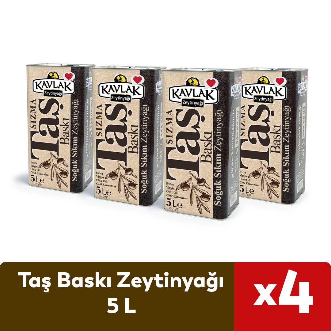 Taş Baskı Soğuk Sıkım 5 Lt 4 lü Özel Fiyat