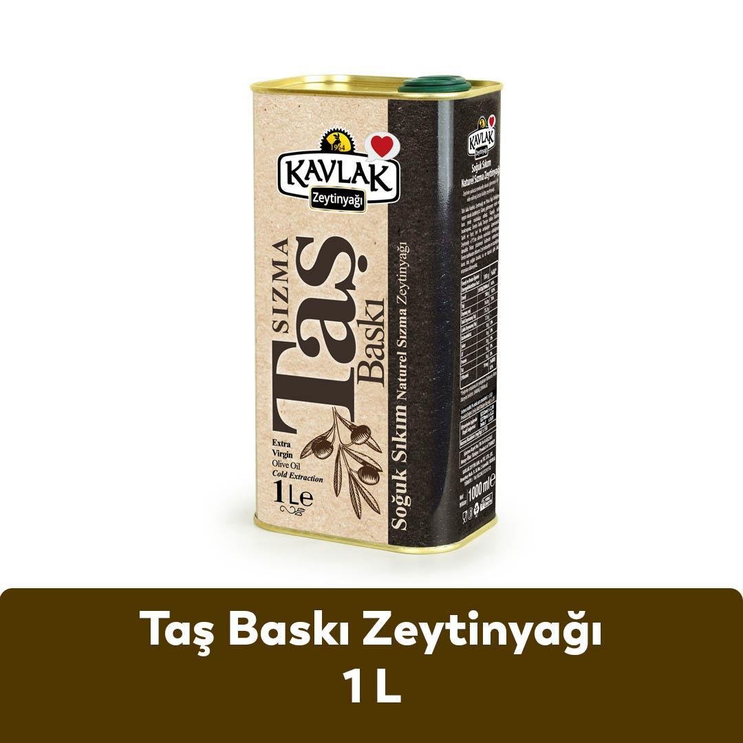 Taş Baskı Soğuk Sıkım Zeytinyağı 1 lt