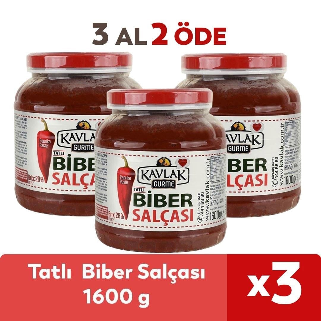 TATLI BİBER SALÇASI 1600 GR 3 AL 2 ÖDE