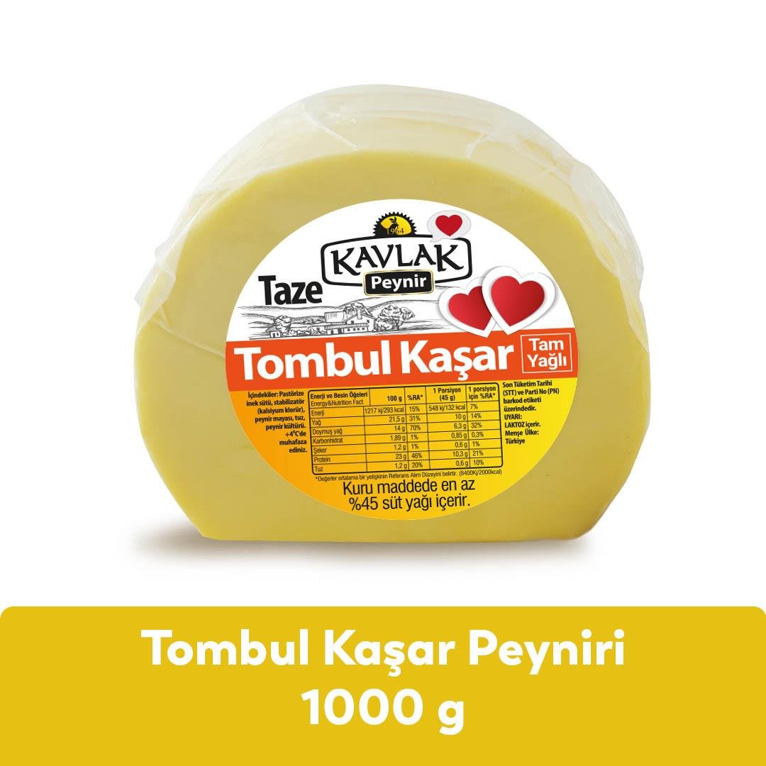Taze Tombul Kaşar Peyniri 1 Kg