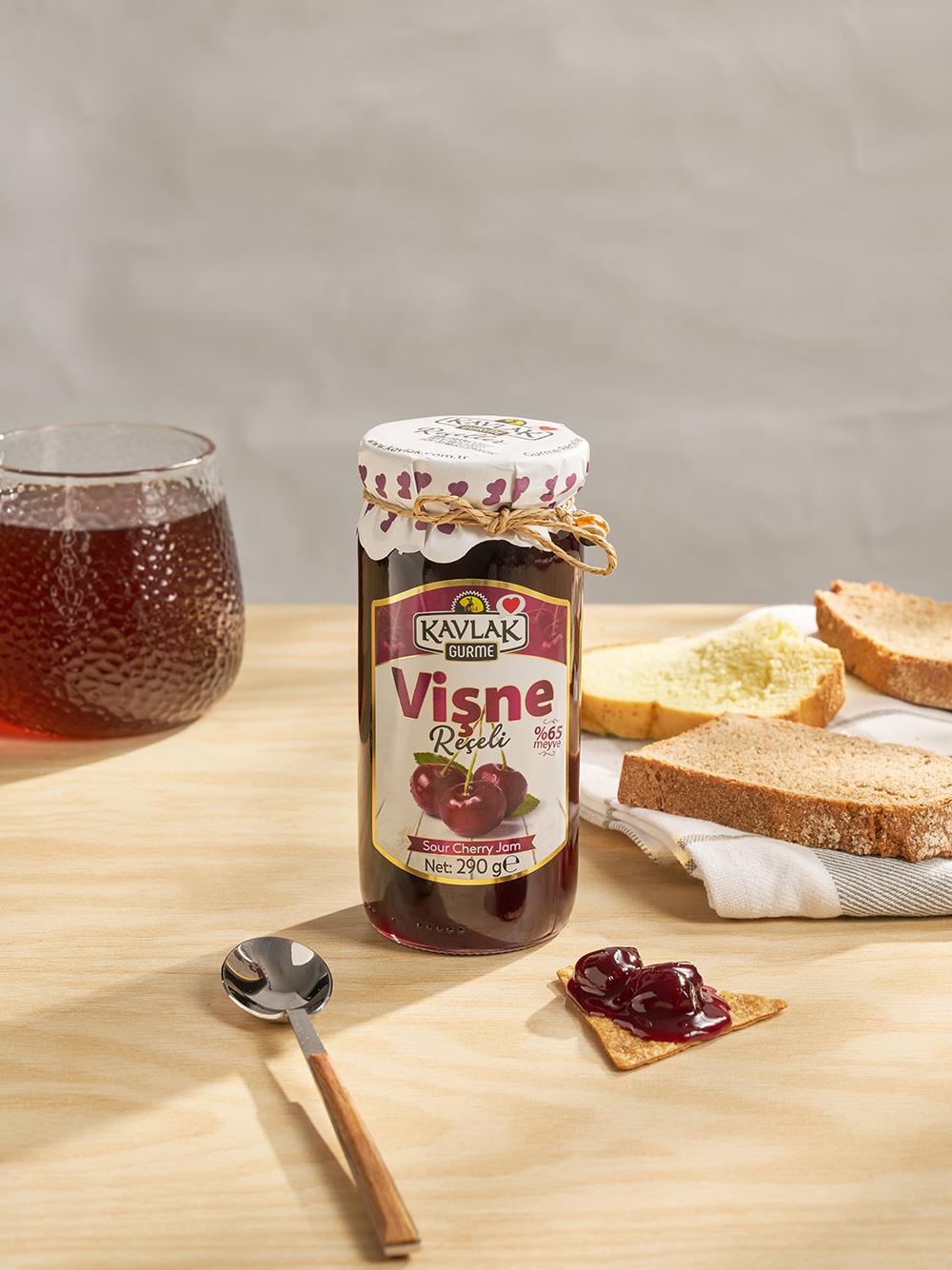 Vişne Reçeli 290 Gr Cam Kavanoz 