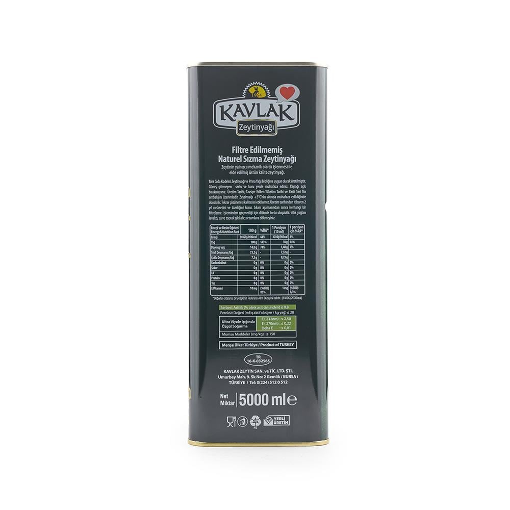 Yeni Hasat Soğuk Sıkım Zeytinyağı 5 Lt