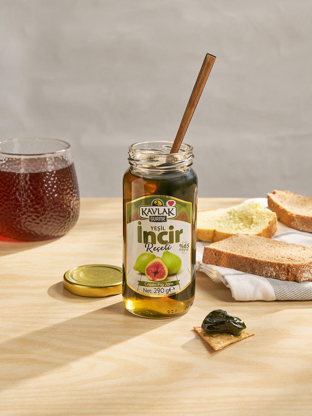 Yeşil İncir Reçeli 290 Gr Cam Kavanoz