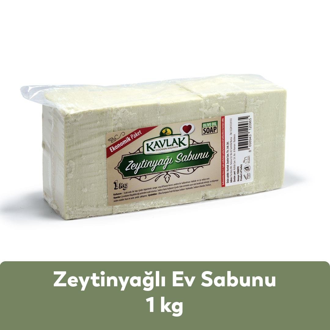 Zeytinyağlı Ev Sabunu 1 kg Beyaz