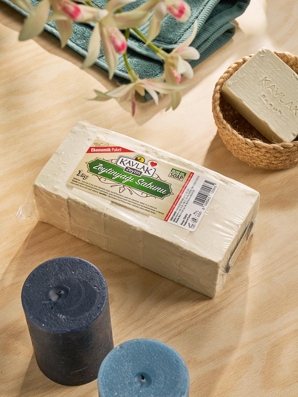 Zeytinyağlı Ev Sabunu 1 kg Beyaz