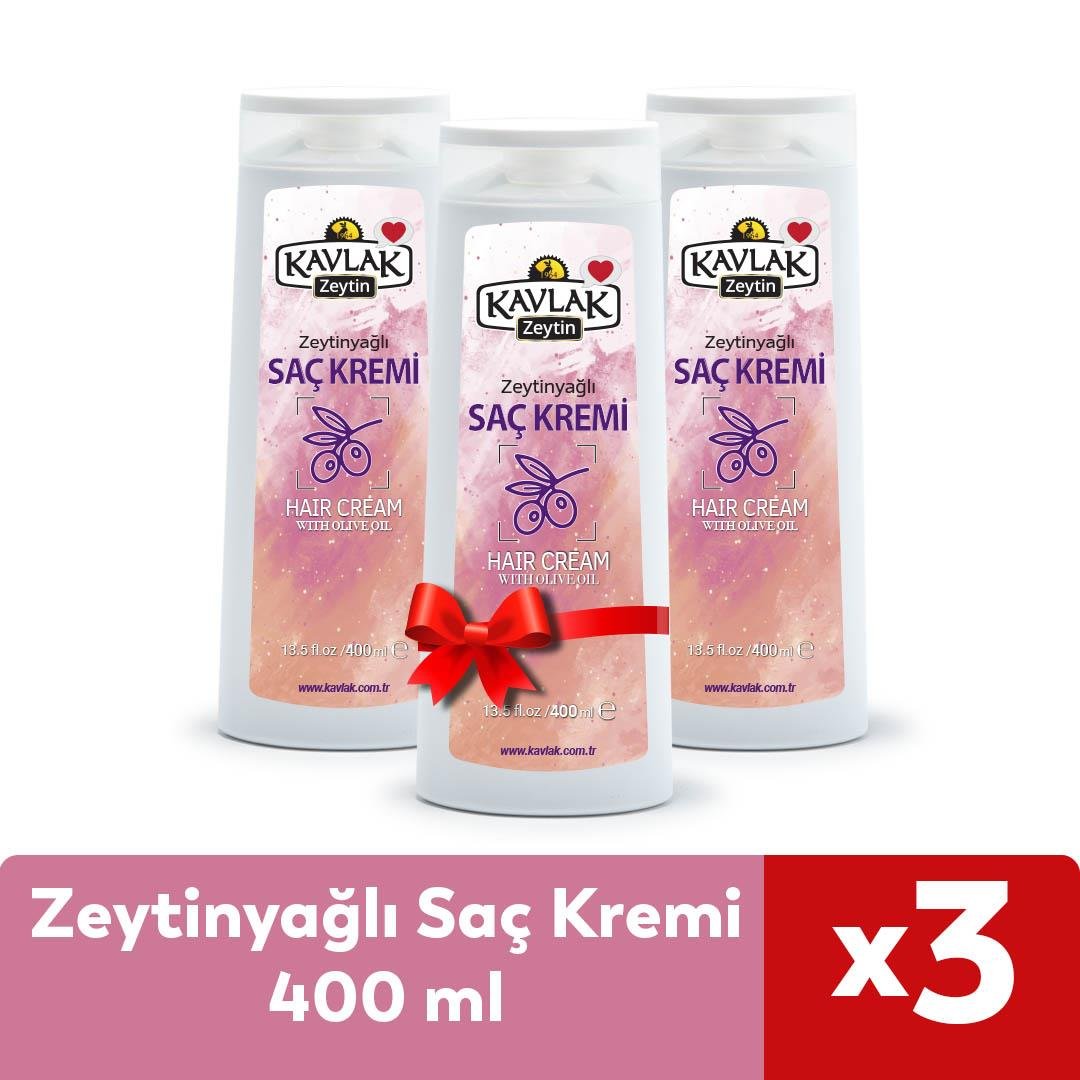 Zeytinyağlı Saç Kremi 400 Ml 3lü Özel Fiyat