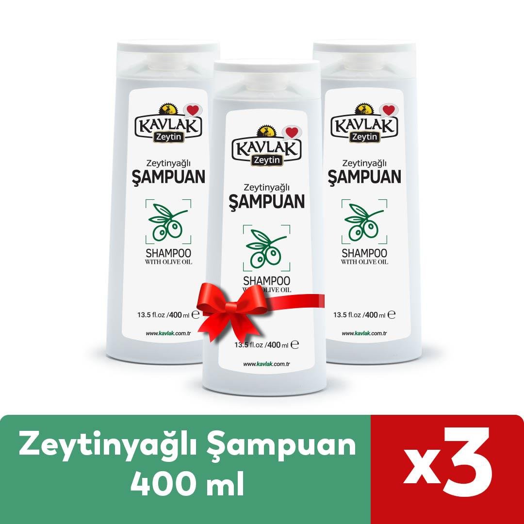 Zeytinyağlı Şampuan 400 Ml 3lü Özel Fiyat