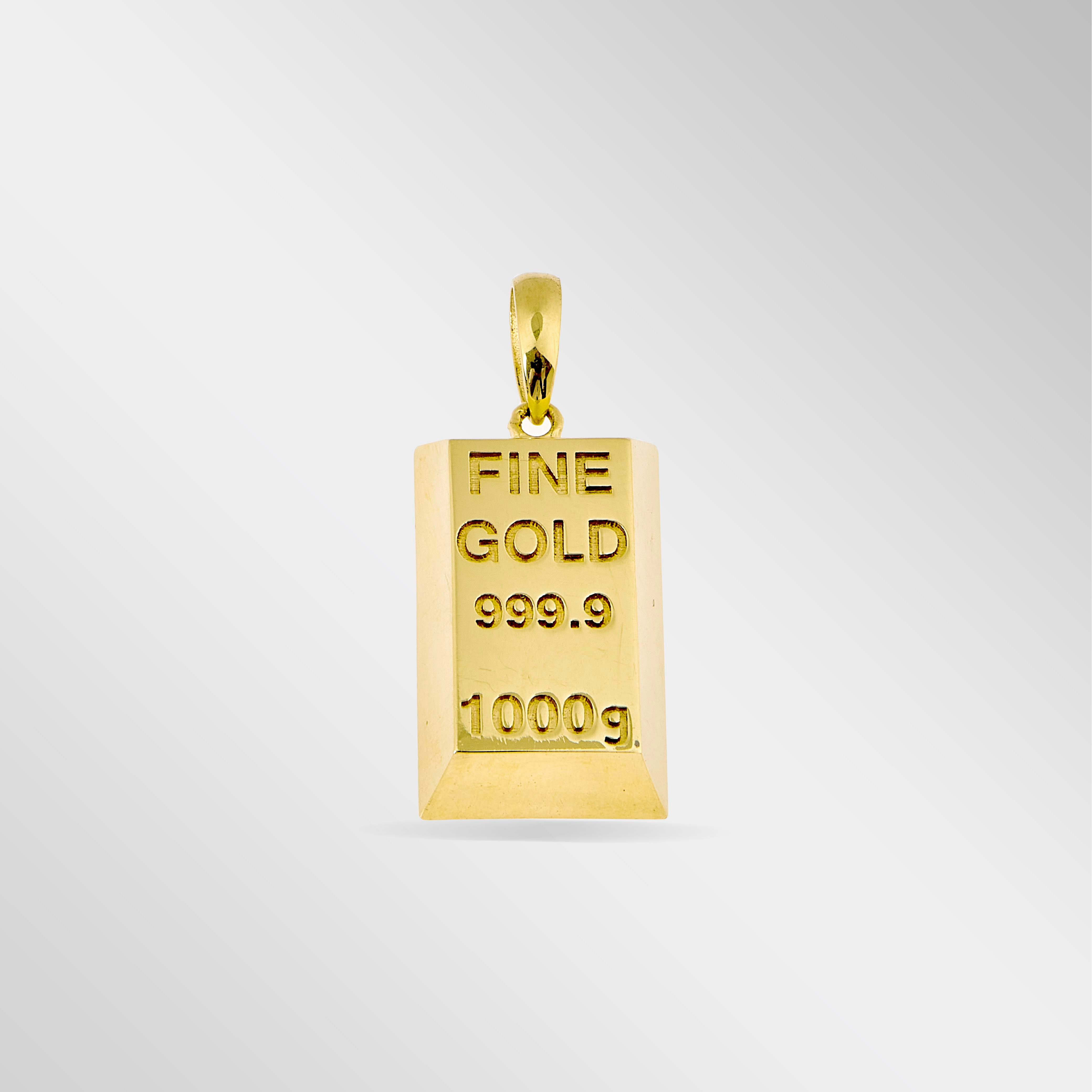 Big Gold Bar Kolye Ucu