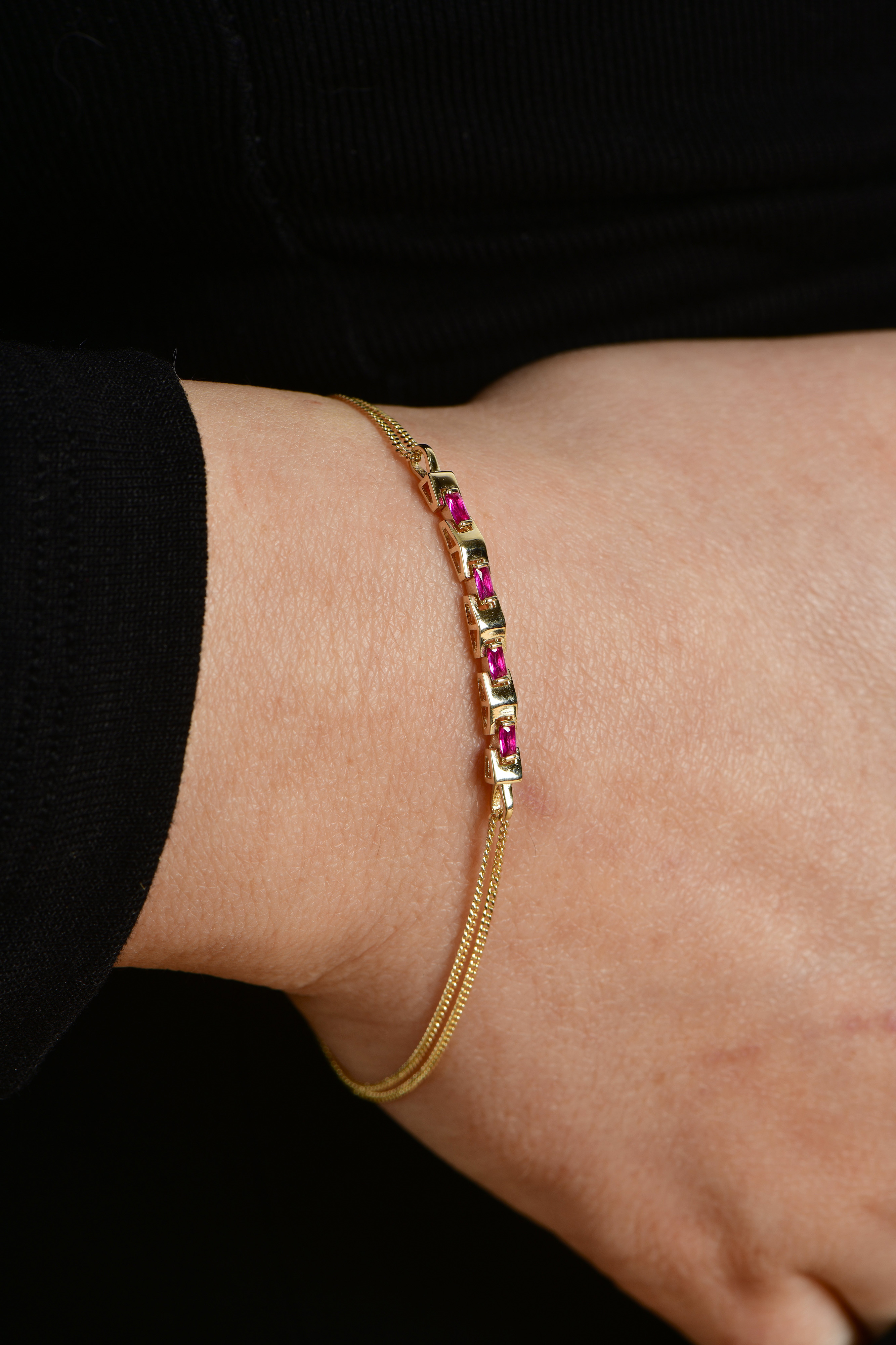 Fuchsia Stack Bileklik