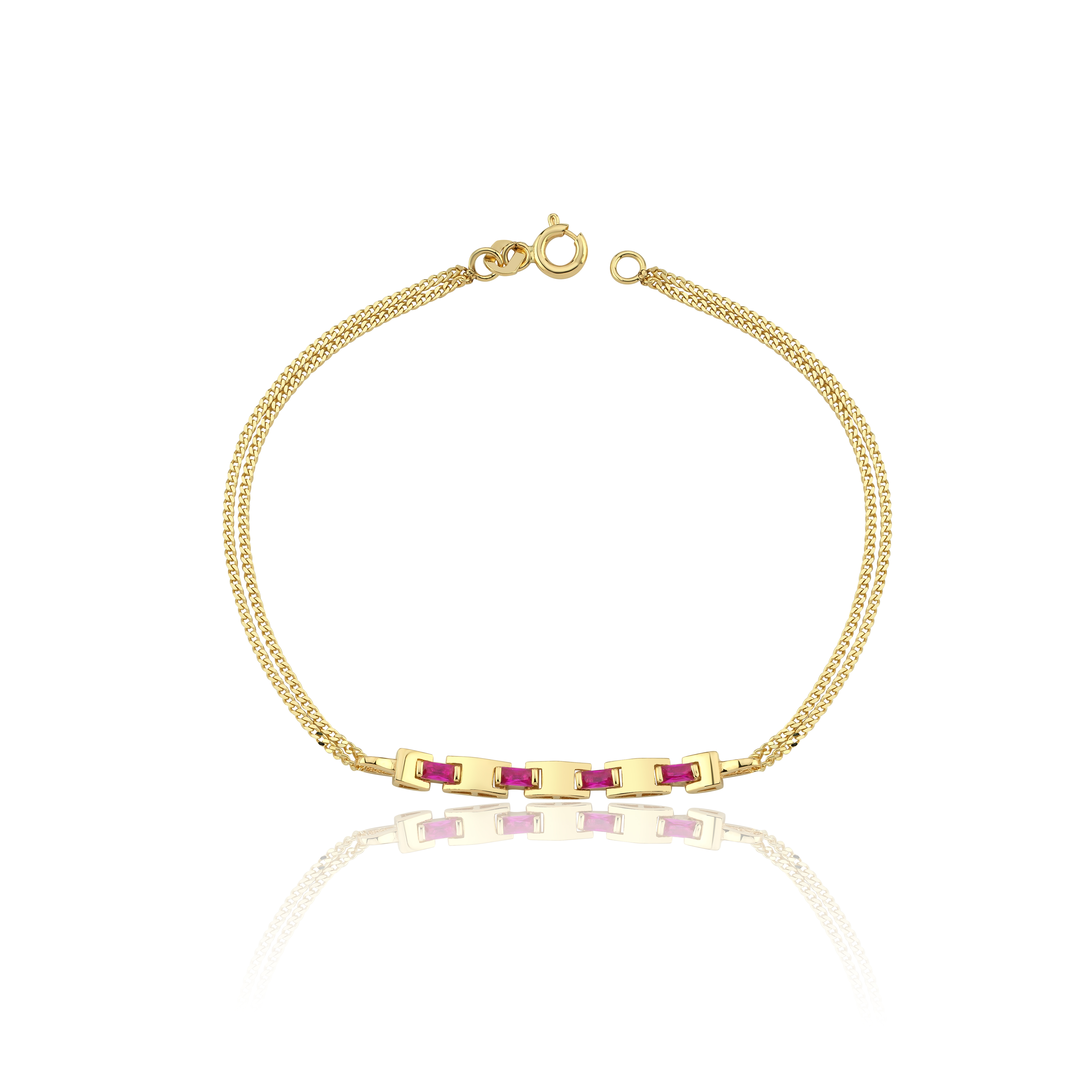 Fuchsia Stack Bileklik
