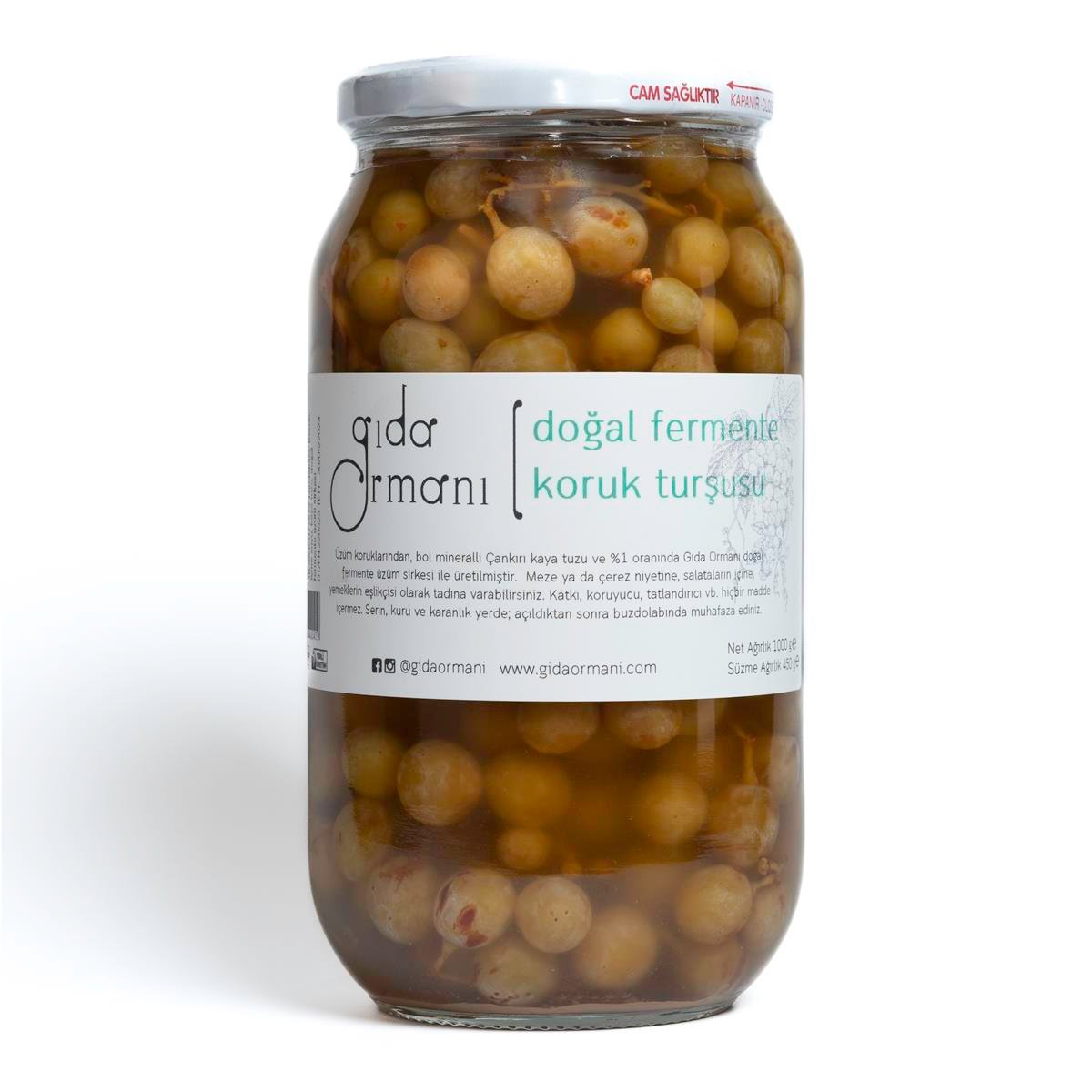 Doğal Fermente Koruk Turşusu 1 kg