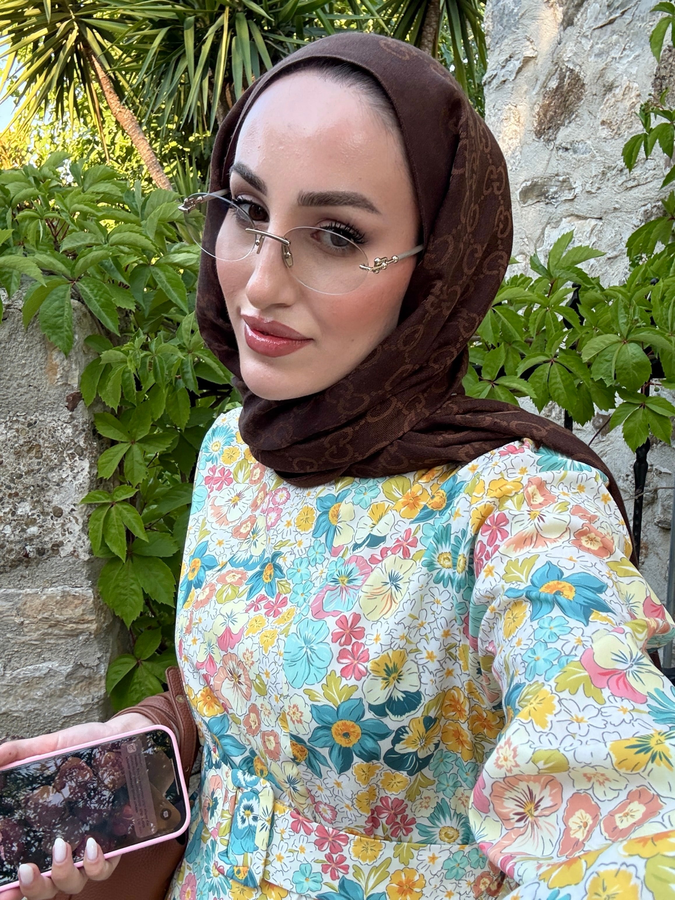  Alessa Kemerli Çiçek Desenli Elbise - Sarı -2715