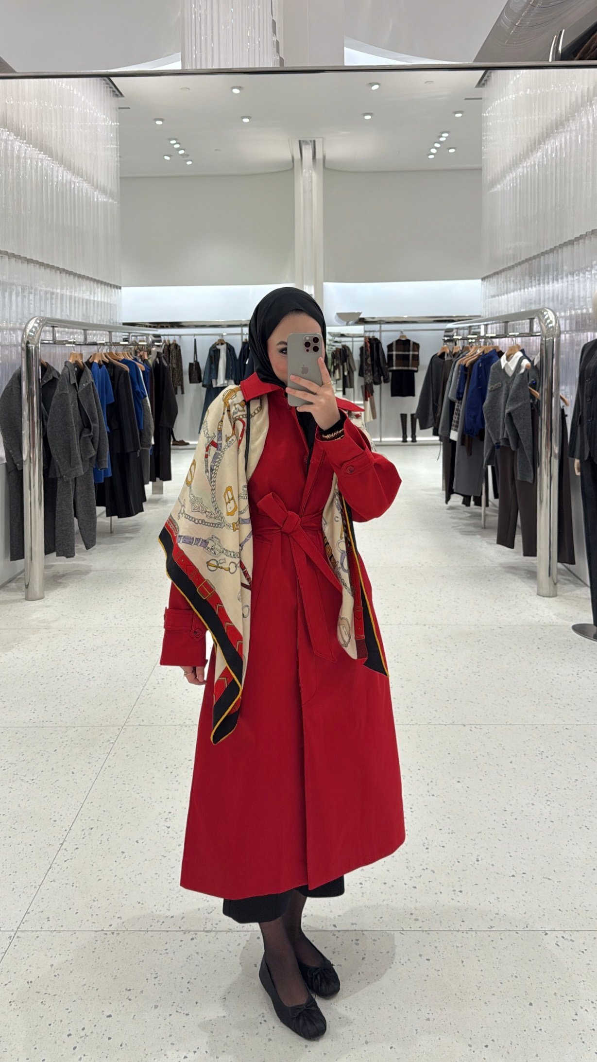 Aliya Apoletli Premium Trençkot - Kırmızı-2254