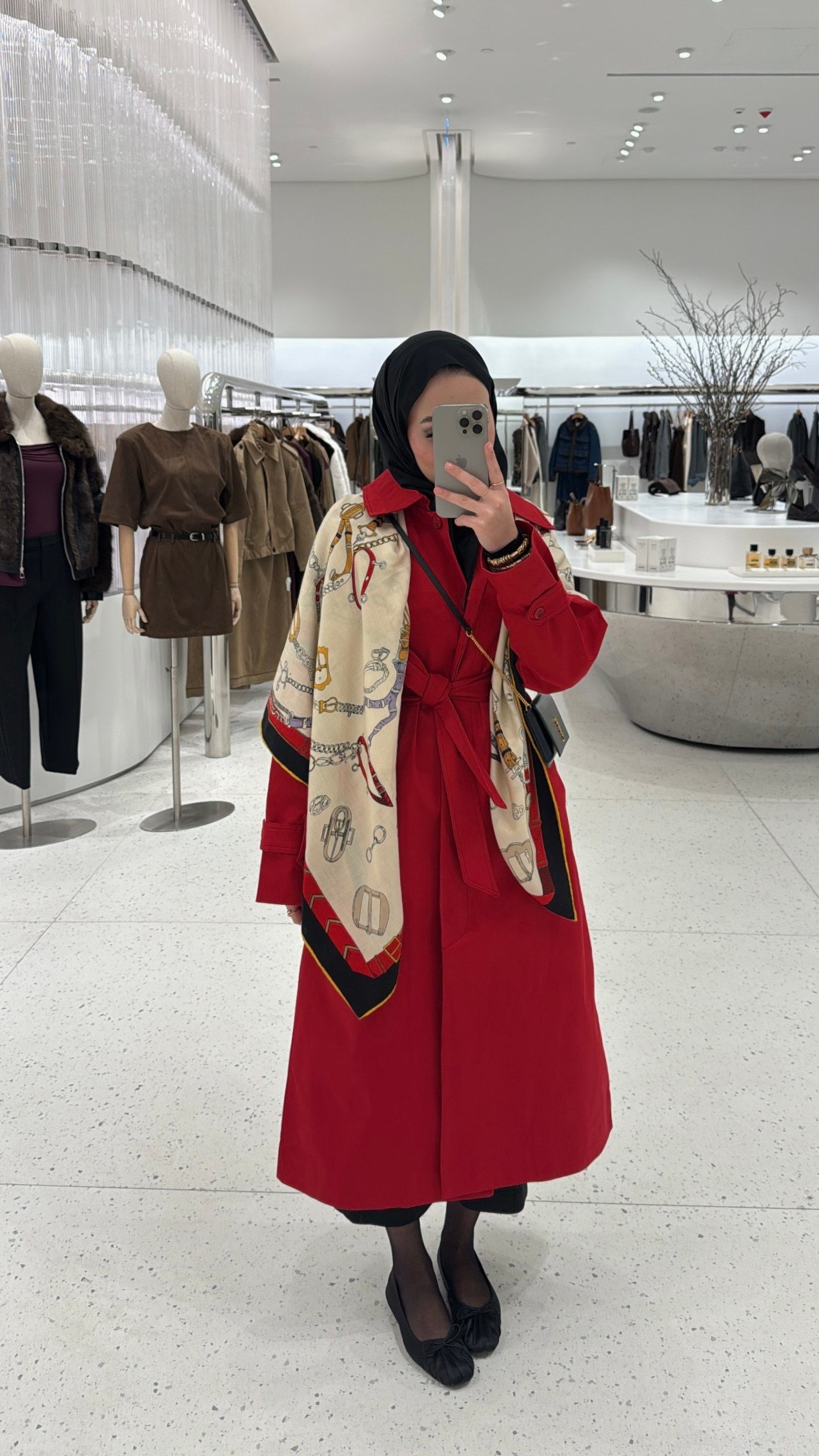 Aliya Apoletli Premium Trençkot - Kırmızı-2254