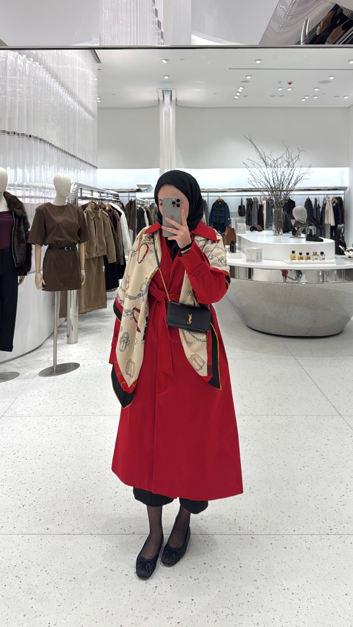 Aliya Apoletli Premium Trençkot - Kırmızı-2254