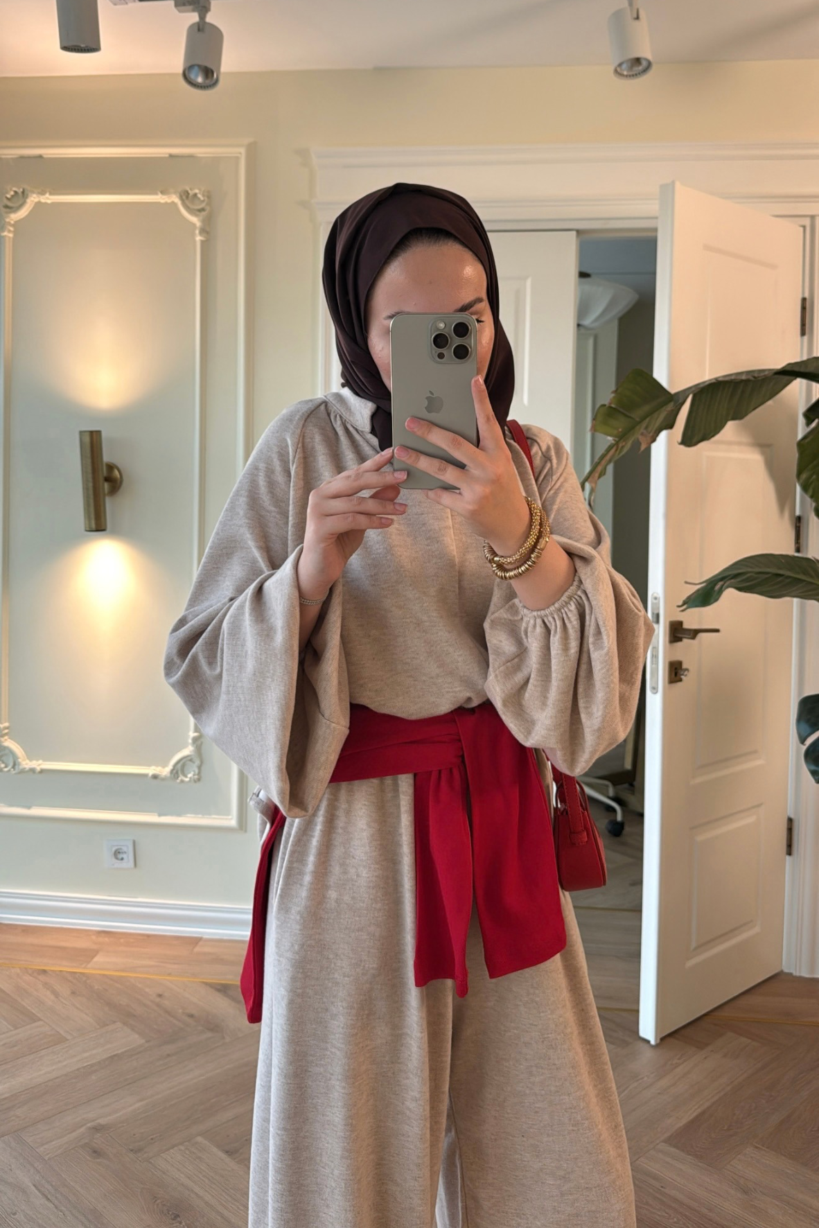Asos Şalvarlı Pantolonlu Takım - Bej-7015