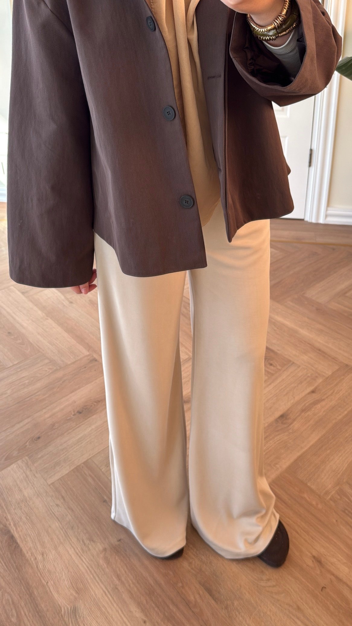 Basic Modal Pantolon - Bej-7013